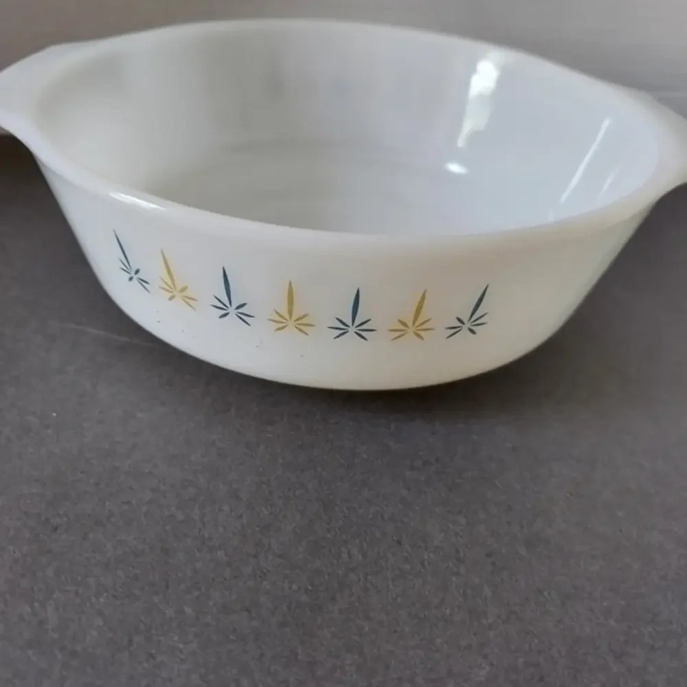 Vintage Fire King Candle Glow Casserole Dish